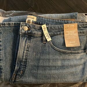 Madewell high rise wide leg jeans NWT